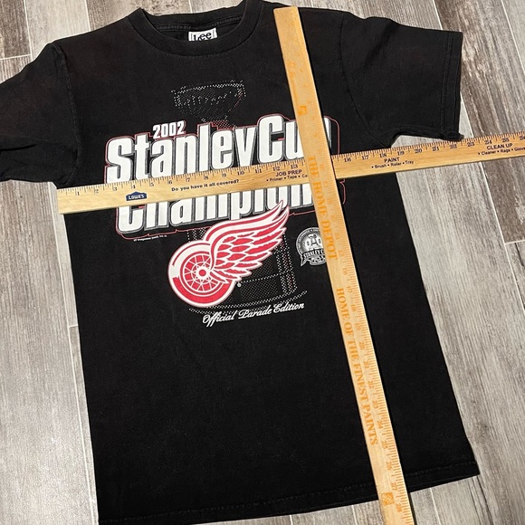 Vintage Y2K Detroit Red Wings 2002 Stanley Cup Champions T Shirt Lee - Picture 5 of 5